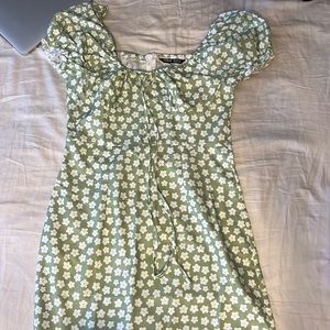 Shein green and white dress!